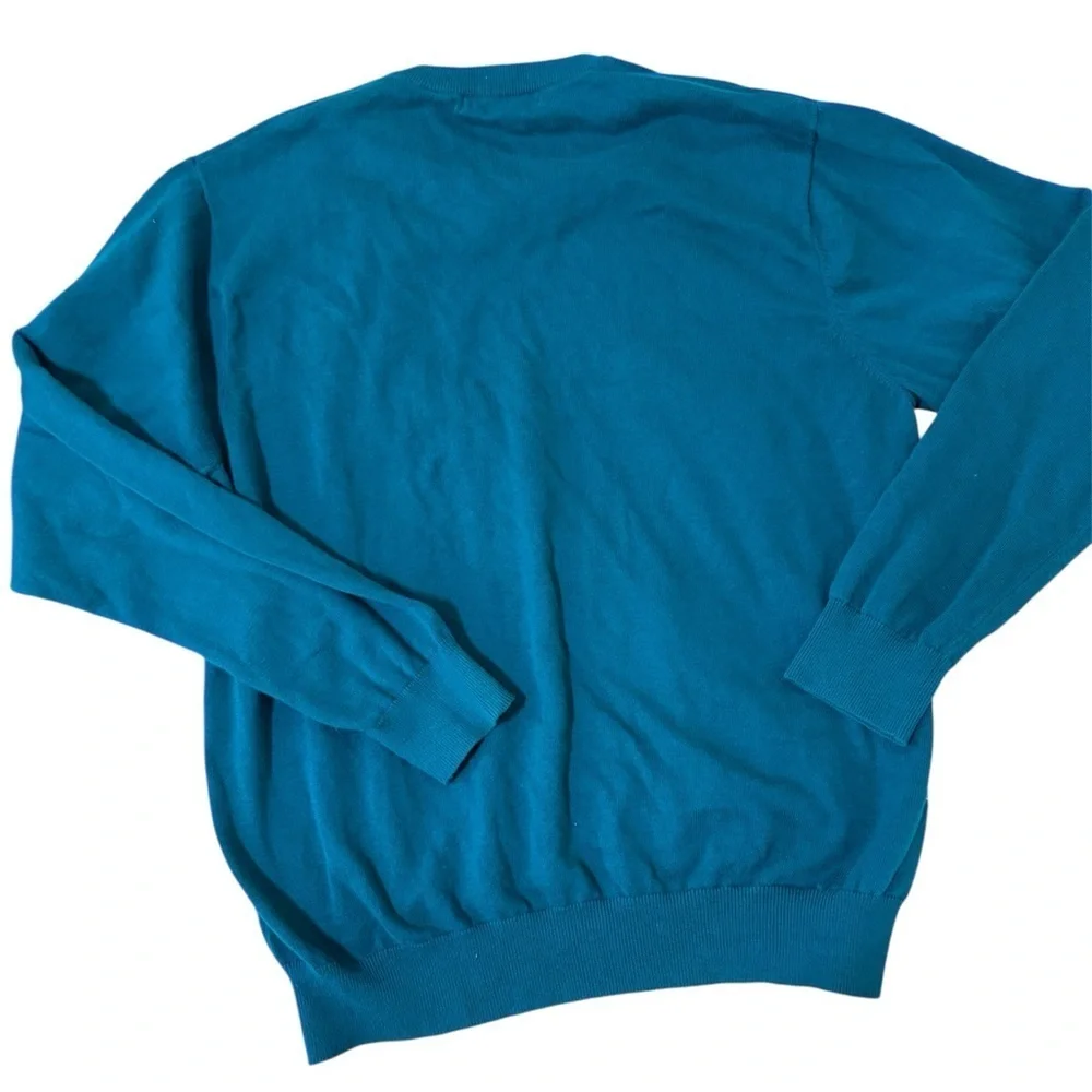 Greg Norman Collection Men's Blue V-Neck Sweater